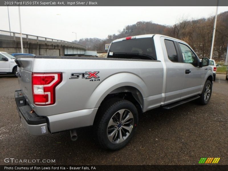 Ingot Silver / Black 2019 Ford F150 STX SuperCab 4x4