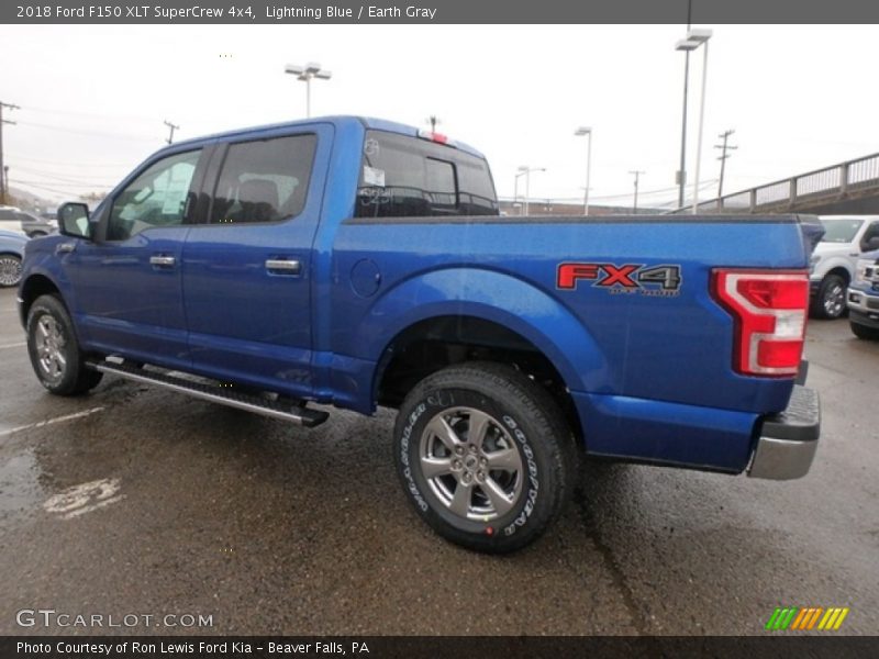 Lightning Blue / Earth Gray 2018 Ford F150 XLT SuperCrew 4x4