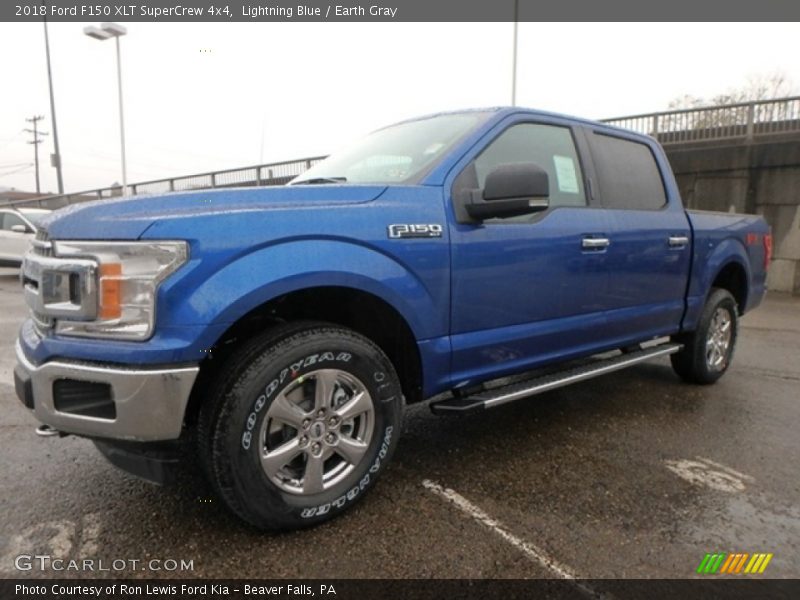 Lightning Blue / Earth Gray 2018 Ford F150 XLT SuperCrew 4x4