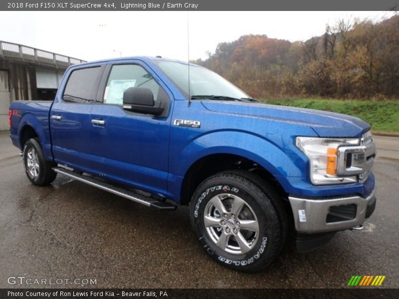 Lightning Blue / Earth Gray 2018 Ford F150 XLT SuperCrew 4x4