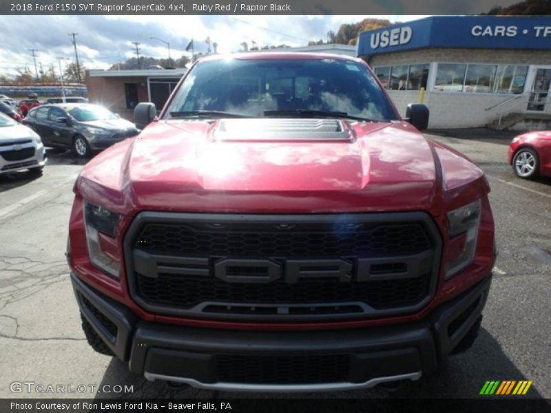 Ruby Red / Raptor Black 2018 Ford F150 SVT Raptor SuperCab 4x4