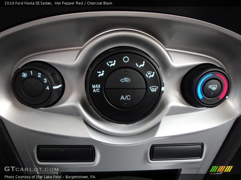 Controls of 2019 Fiesta SE Sedan