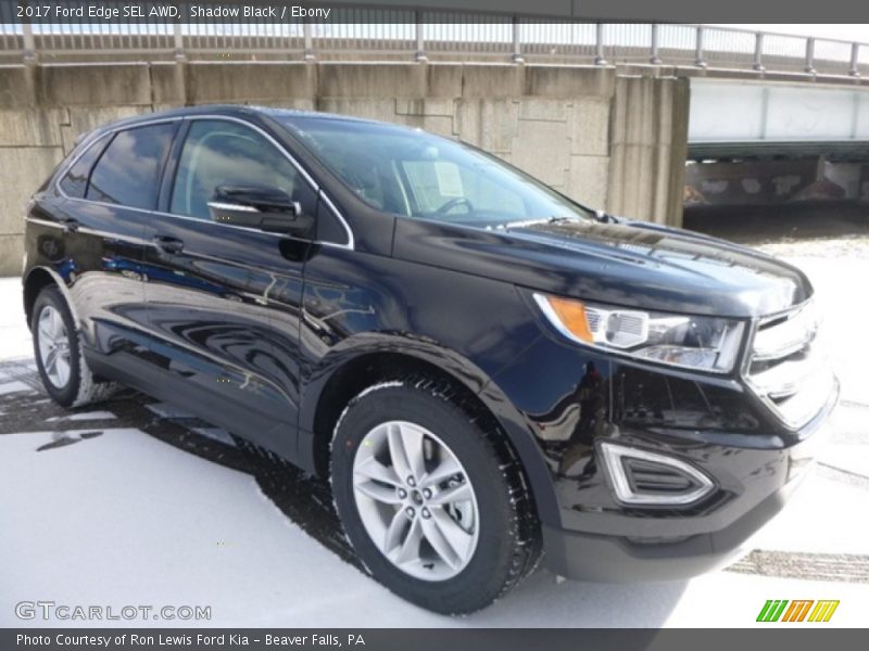 Shadow Black / Ebony 2017 Ford Edge SEL AWD