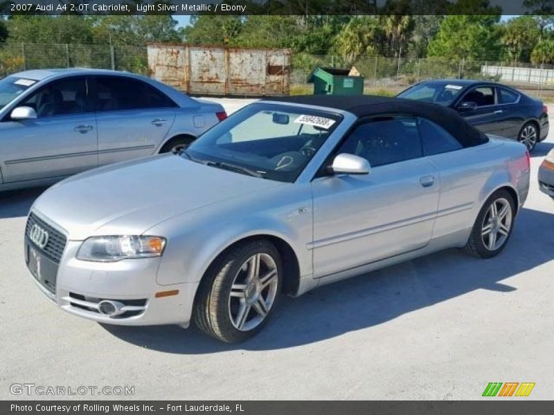 Light Silver Metallic / Ebony 2007 Audi A4 2.0T Cabriolet