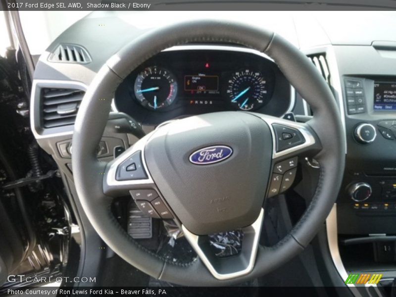 Shadow Black / Ebony 2017 Ford Edge SEL AWD
