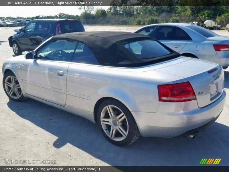 Light Silver Metallic / Ebony 2007 Audi A4 2.0T Cabriolet