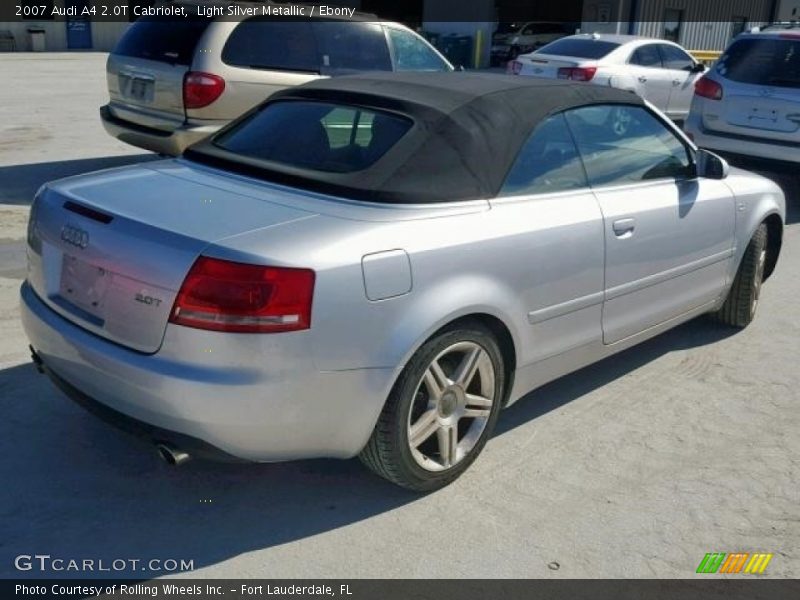 Light Silver Metallic / Ebony 2007 Audi A4 2.0T Cabriolet