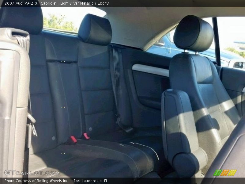Light Silver Metallic / Ebony 2007 Audi A4 2.0T Cabriolet