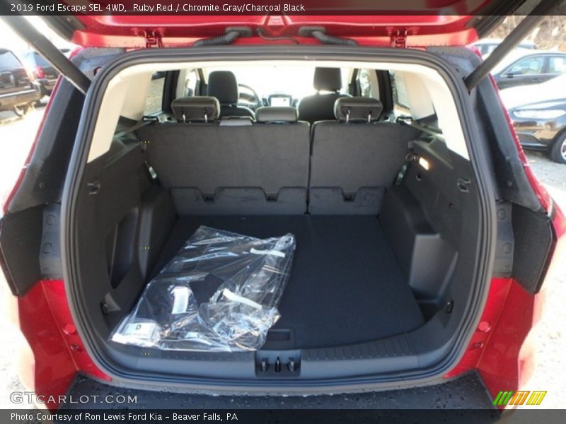 Ruby Red / Chromite Gray/Charcoal Black 2019 Ford Escape SEL 4WD