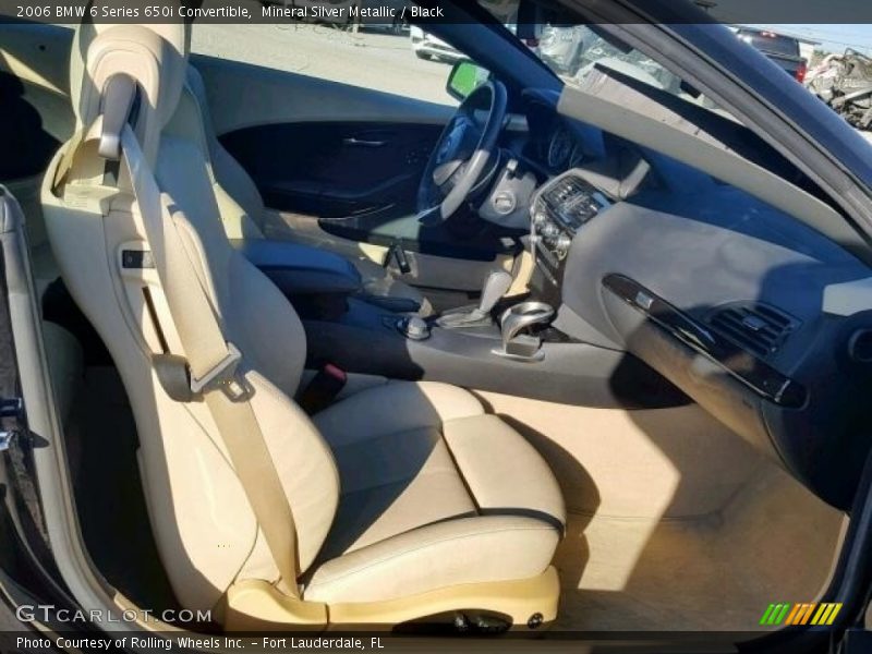Mineral Silver Metallic / Black 2006 BMW 6 Series 650i Convertible
