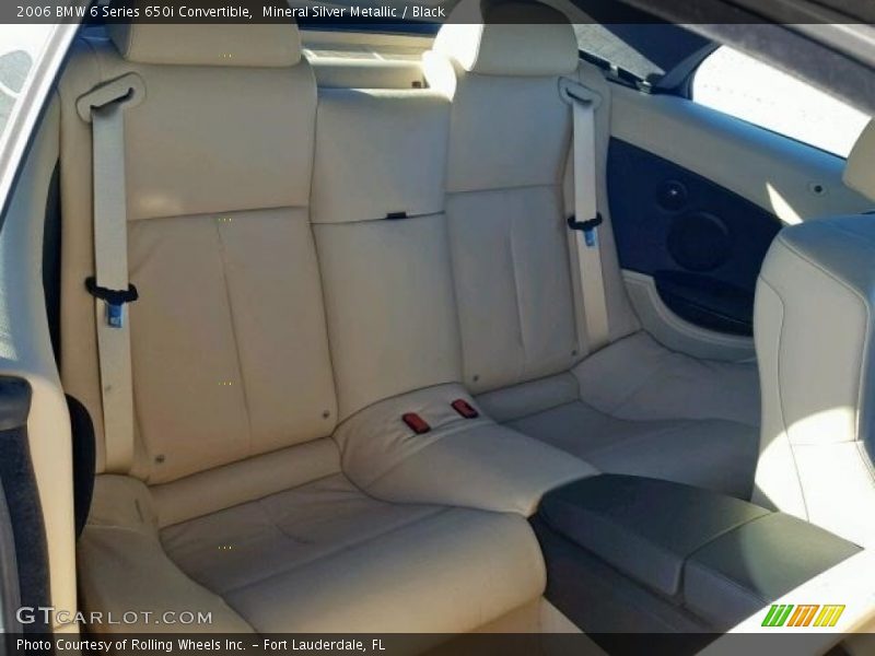 Mineral Silver Metallic / Black 2006 BMW 6 Series 650i Convertible