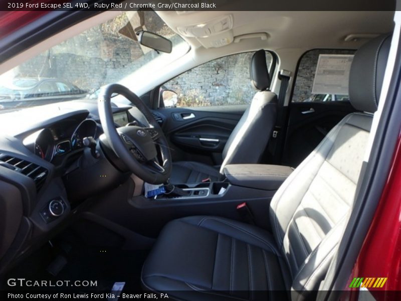 Ruby Red / Chromite Gray/Charcoal Black 2019 Ford Escape SEL 4WD