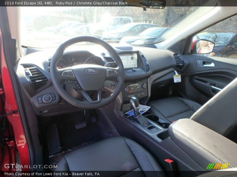 Ruby Red / Chromite Gray/Charcoal Black 2019 Ford Escape SEL 4WD