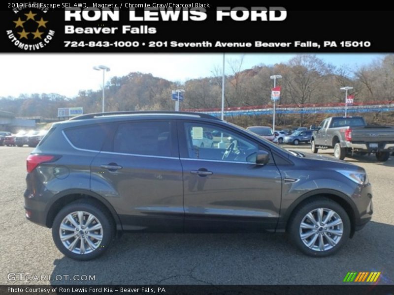 Magnetic / Chromite Gray/Charcoal Black 2019 Ford Escape SEL 4WD