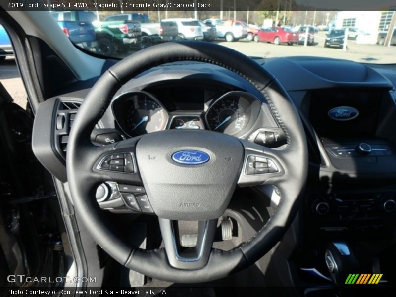 Magnetic / Chromite Gray/Charcoal Black 2019 Ford Escape SEL 4WD