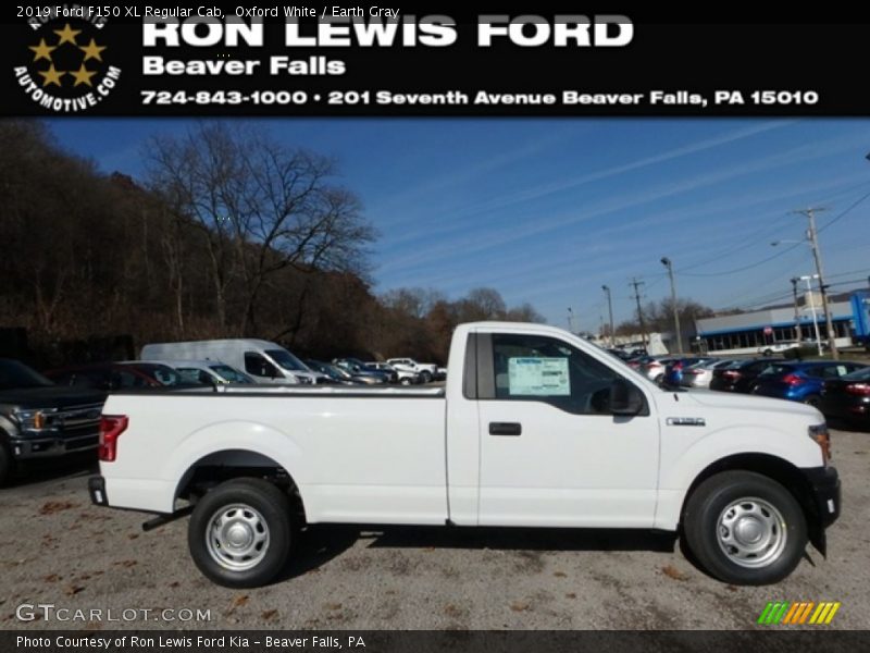 Oxford White / Earth Gray 2019 Ford F150 XL Regular Cab