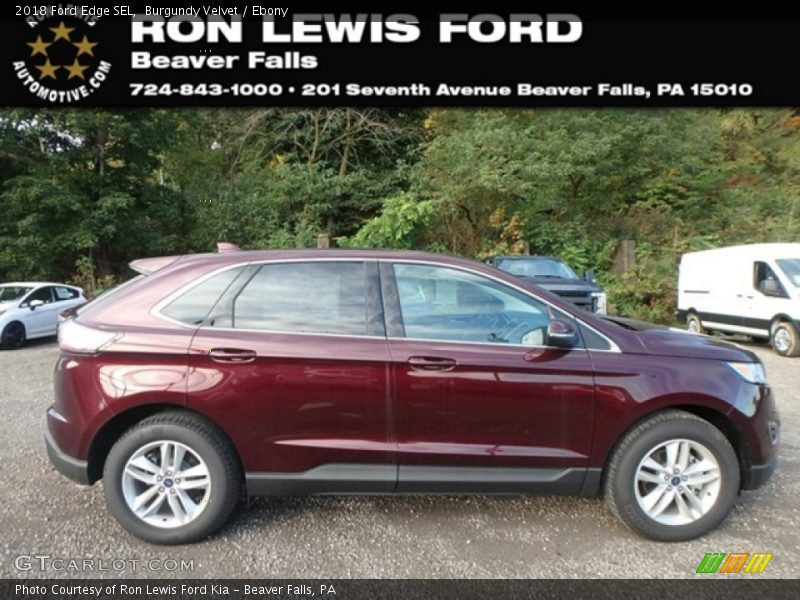 Burgundy Velvet / Ebony 2018 Ford Edge SEL