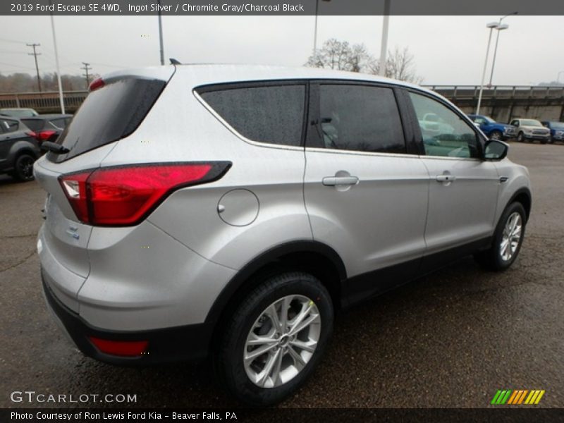 Ingot Silver / Chromite Gray/Charcoal Black 2019 Ford Escape SE 4WD