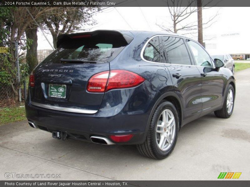 Dark Blue Metallic / Platinum Grey 2014 Porsche Cayenne S