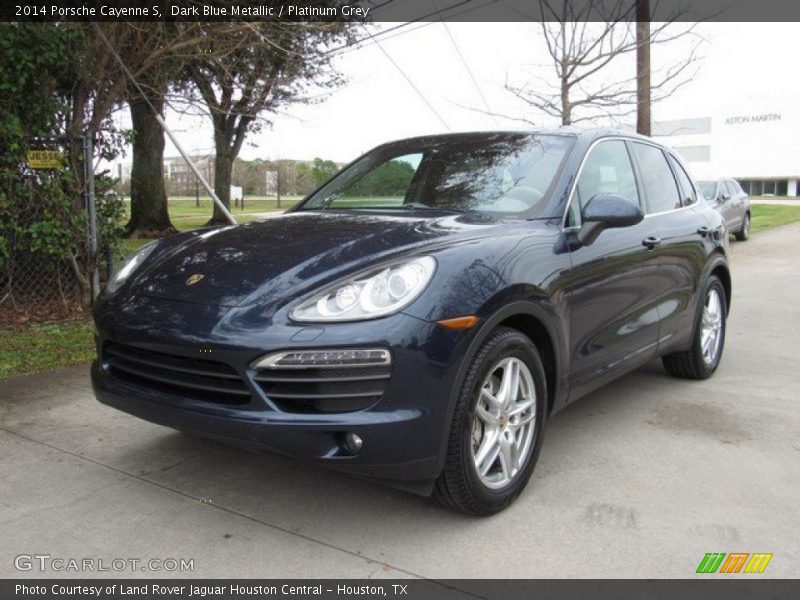 Dark Blue Metallic / Platinum Grey 2014 Porsche Cayenne S