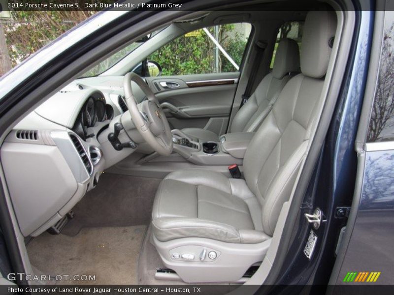 Dark Blue Metallic / Platinum Grey 2014 Porsche Cayenne S