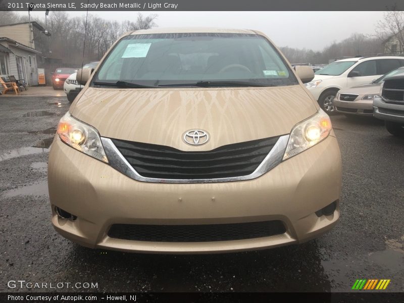 Sandy Beach Metallic / Light Gray 2011 Toyota Sienna LE