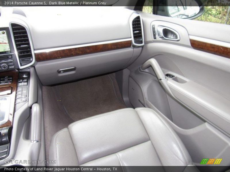 Dark Blue Metallic / Platinum Grey 2014 Porsche Cayenne S