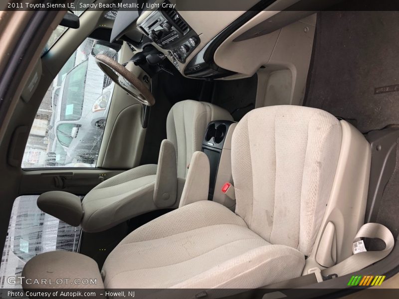 Sandy Beach Metallic / Light Gray 2011 Toyota Sienna LE