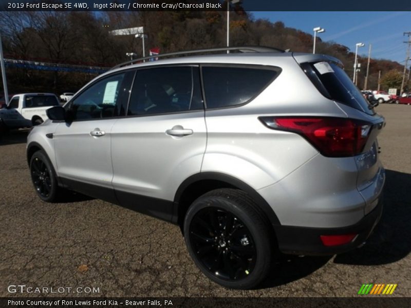 Ingot Silver / Chromite Gray/Charcoal Black 2019 Ford Escape SE 4WD