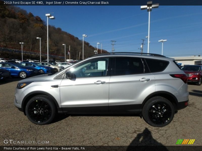 Ingot Silver / Chromite Gray/Charcoal Black 2019 Ford Escape SE 4WD