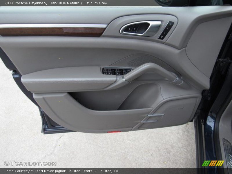 Dark Blue Metallic / Platinum Grey 2014 Porsche Cayenne S