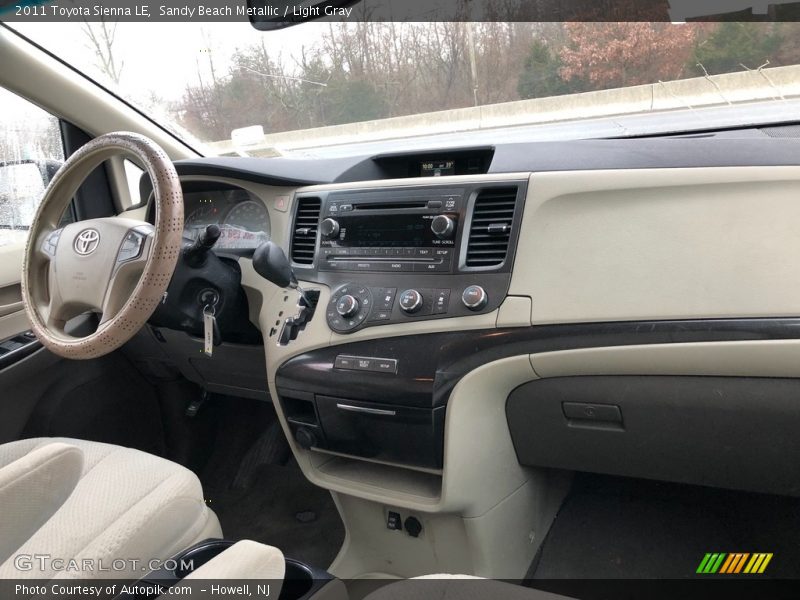 Sandy Beach Metallic / Light Gray 2011 Toyota Sienna LE