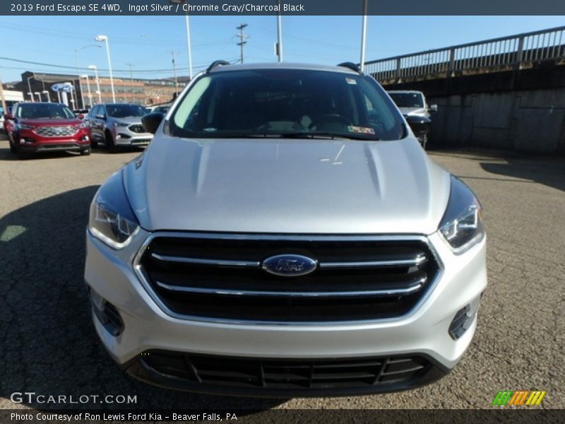 Ingot Silver / Chromite Gray/Charcoal Black 2019 Ford Escape SE 4WD