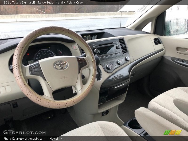 Sandy Beach Metallic / Light Gray 2011 Toyota Sienna LE