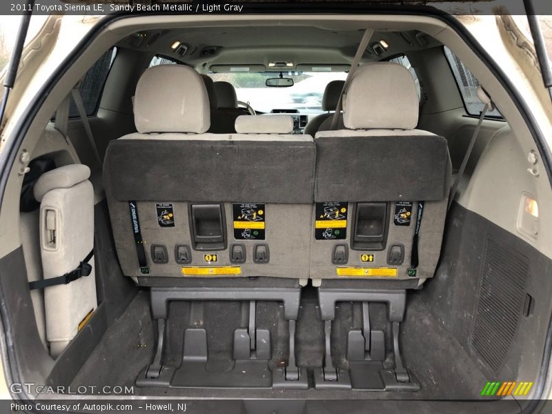 Sandy Beach Metallic / Light Gray 2011 Toyota Sienna LE