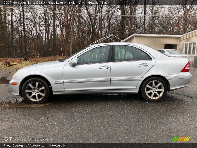 Iridium Silver Metallic / Black 2007 Mercedes-Benz C 280 4Matic Luxury