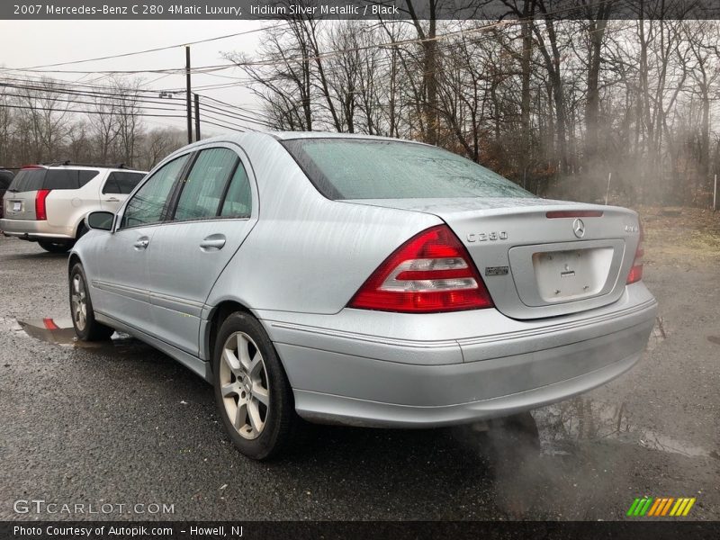Iridium Silver Metallic / Black 2007 Mercedes-Benz C 280 4Matic Luxury