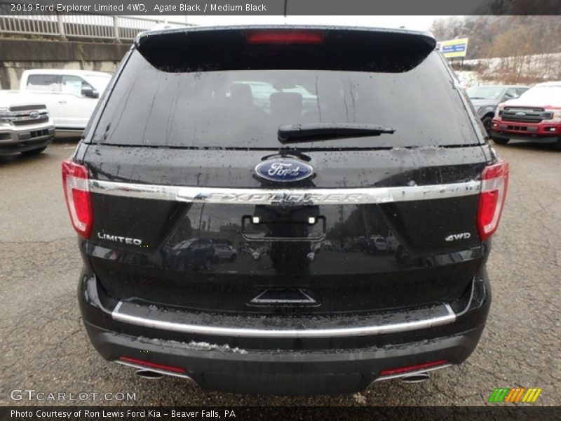 Agate Black / Medium Black 2019 Ford Explorer Limited 4WD