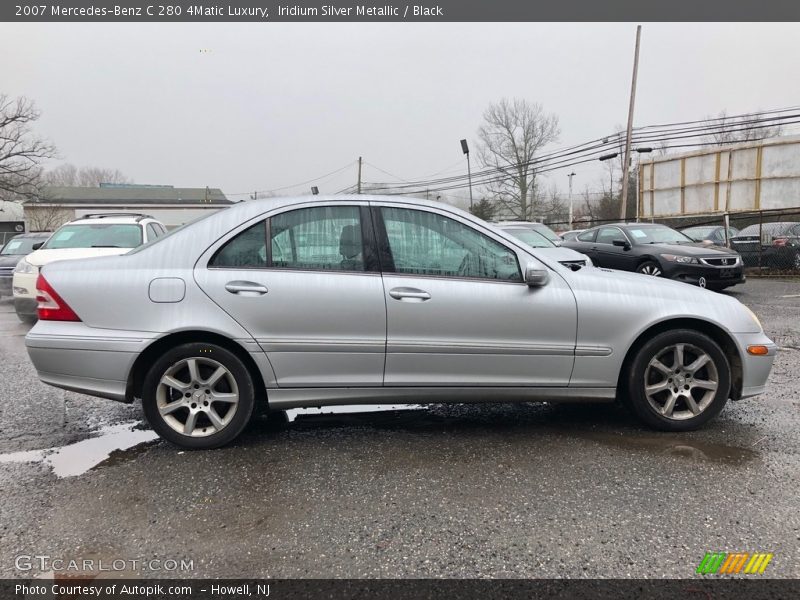 Iridium Silver Metallic / Black 2007 Mercedes-Benz C 280 4Matic Luxury