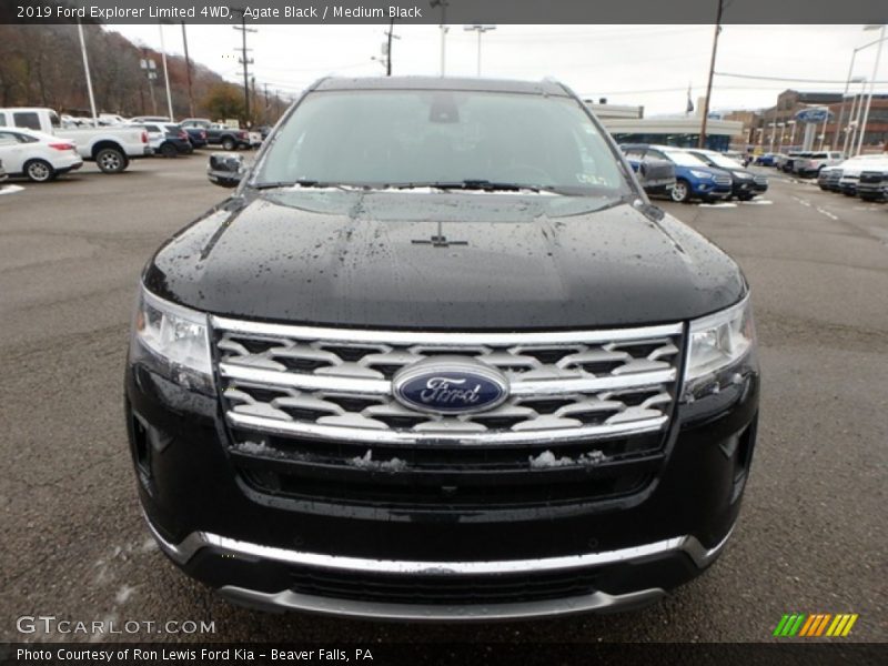 Agate Black / Medium Black 2019 Ford Explorer Limited 4WD