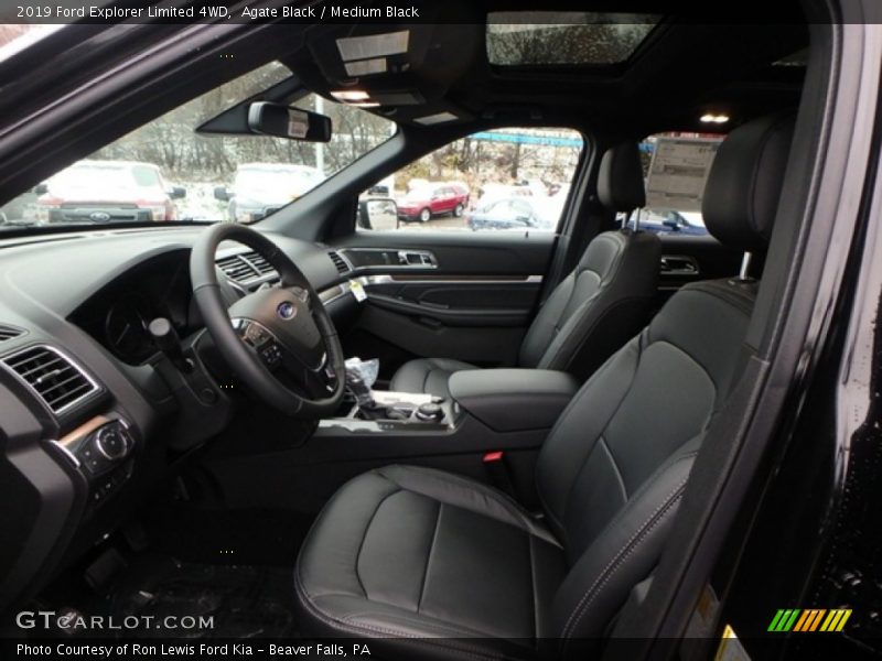 Front Seat of 2019 Explorer Limited 4WD