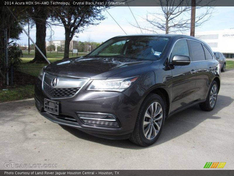 Crystal Black Pearl / Graystone 2014 Acura MDX SH-AWD Technology
