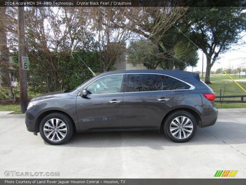 Crystal Black Pearl / Graystone 2014 Acura MDX SH-AWD Technology