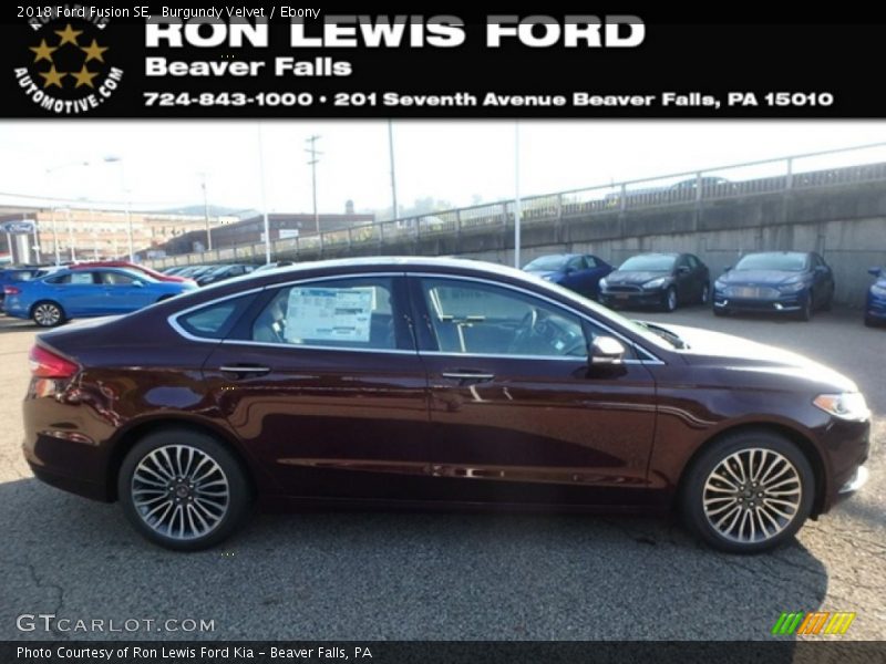 Burgundy Velvet / Ebony 2018 Ford Fusion SE