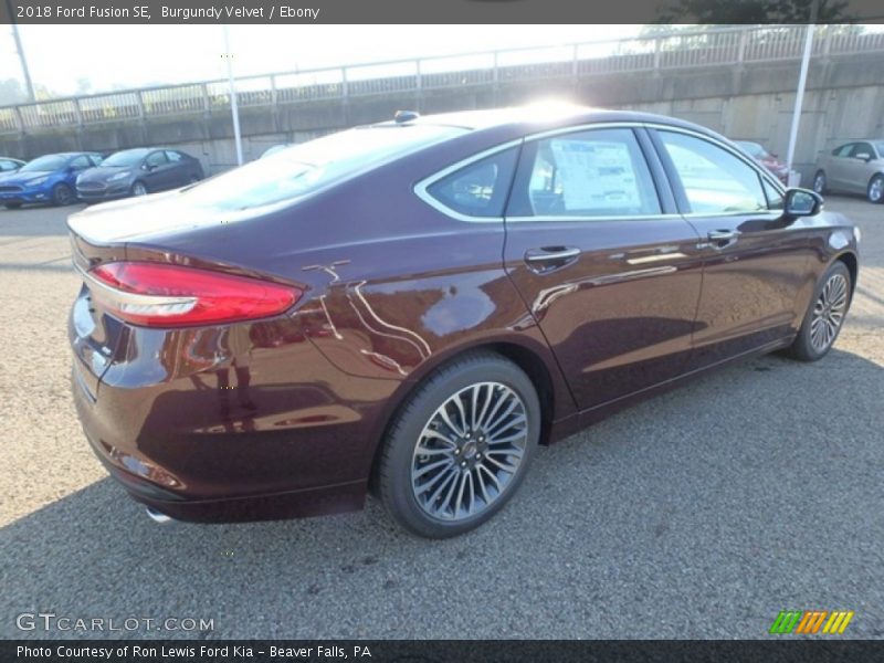 Burgundy Velvet / Ebony 2018 Ford Fusion SE