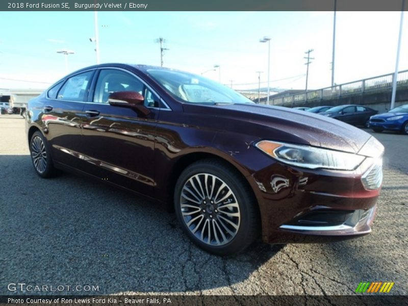 Burgundy Velvet / Ebony 2018 Ford Fusion SE