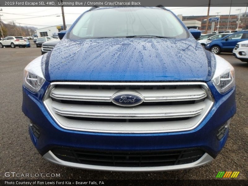 Lightning Blue / Chromite Gray/Charcoal Black 2019 Ford Escape SEL 4WD