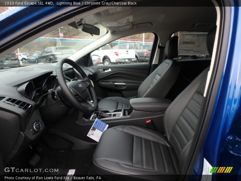 Lightning Blue / Chromite Gray/Charcoal Black 2019 Ford Escape SEL 4WD