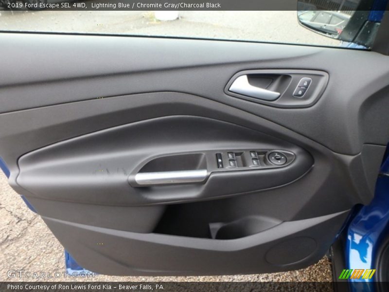 Lightning Blue / Chromite Gray/Charcoal Black 2019 Ford Escape SEL 4WD