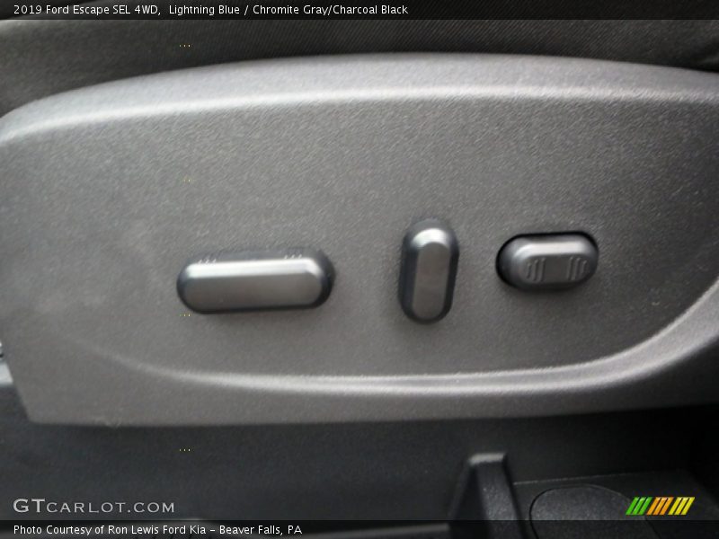 Lightning Blue / Chromite Gray/Charcoal Black 2019 Ford Escape SEL 4WD